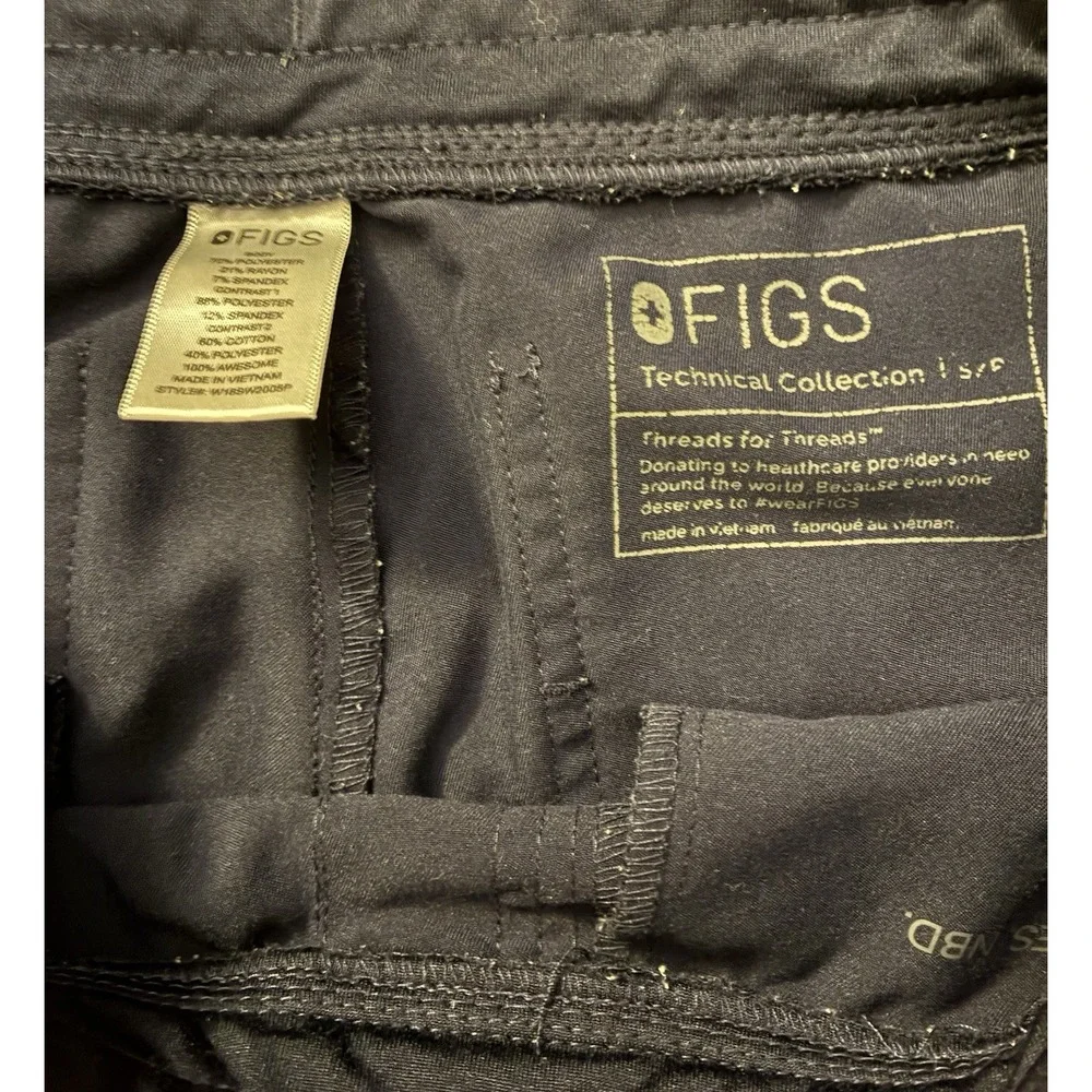 Figs Womens Zamora Cargo Jogger Pants XS/P Technical Collection W18SW2005T Navy